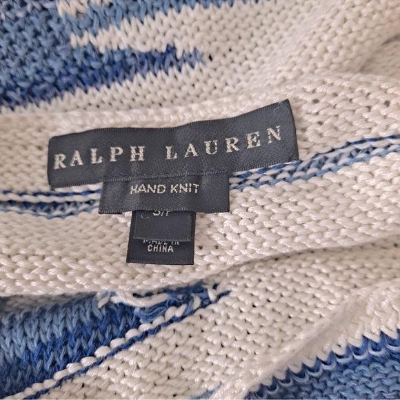 Ralph Lauren Blue & White Knit Dress - Picture 2 of 5